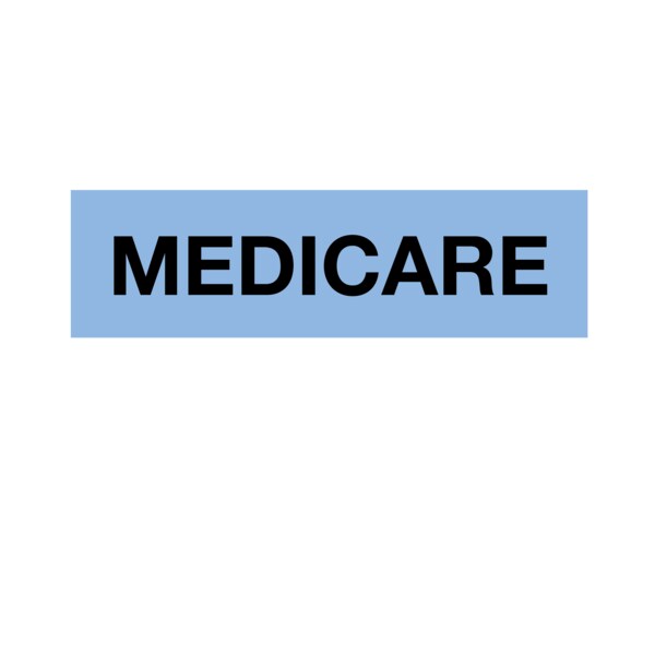 Printed Chart Tape - Medicare, PK3